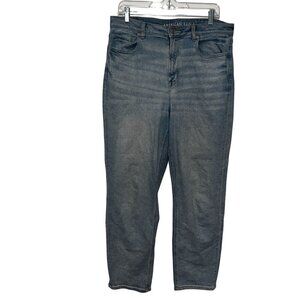 American Eagle Womens Stretch Denim Jeans Light Wash‎ Size 14